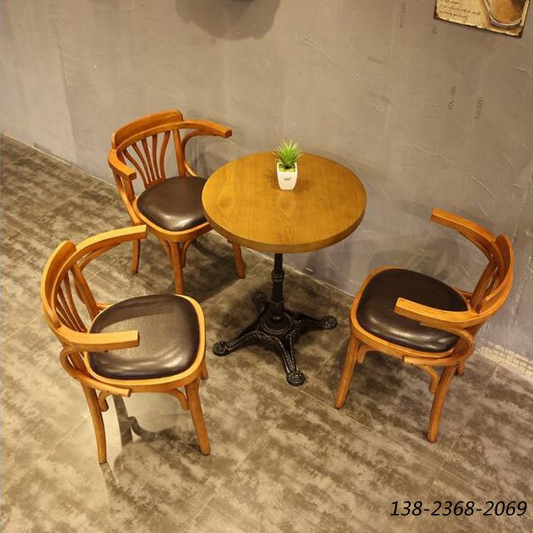 甜品店餐桌椅訂做，餐桌椅組合，休閑餐廳家具